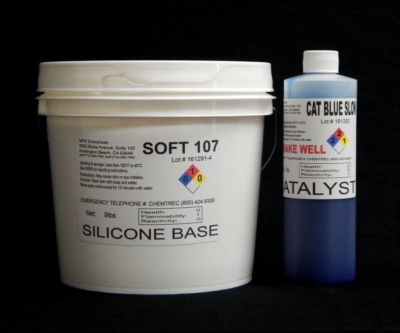 10 lb Kit : Soft 107 - (7 shore A durometer) - Longer Pot Life Mold Making  Silicone - Hobby Silicone