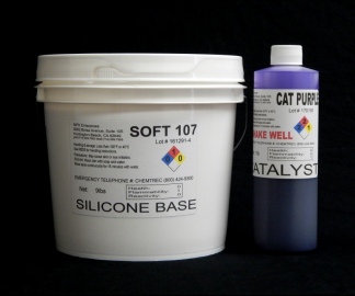 10 lb Kit : Soft 107 - (7shore A durometer) - Regular Pot Life Mold Making Silicone