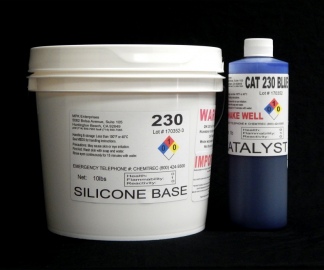 11 lb Kit : QM 230 FG B: 30 shore A - Platinum Silicone - Blue Catalyst