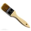 A new Chip Brush – Size 1 1/2" with natural bristles and a plain wooden handle, isolated on a white background.