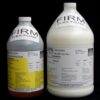 Two large industrial bottles labeled "1 Gal Kit (11.5 lb) : MPK-301 : 8 lb Firm Pour Foam – (3.5 lb A and 8 lb B)," one white and one beige, against a black background, each with detailed product and safety information.