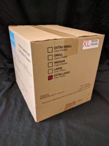 A box with the contents of it labeled.