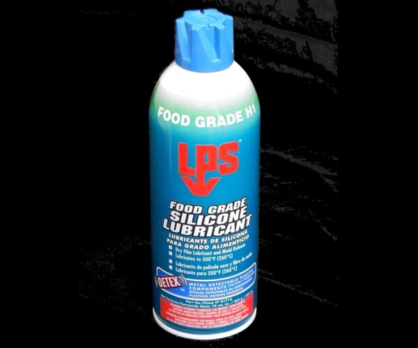 A can of food grade silicone lubricant