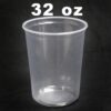 A plastic cup is shown with the words " 3 2 oz ".