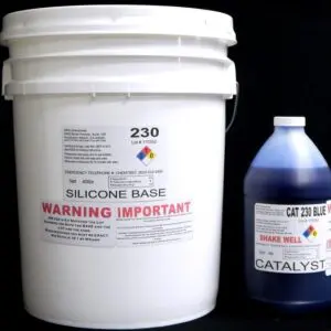 44 lb Kit : QM 230 Blue Cat: 30 shore A - Platinum Silicone